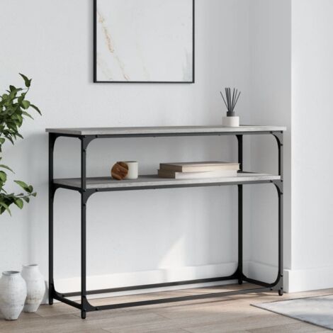 Table console-Table d'entrée sonoma gris 100x35,5x75 cm bois d'ingénierie 980228 (1/5)