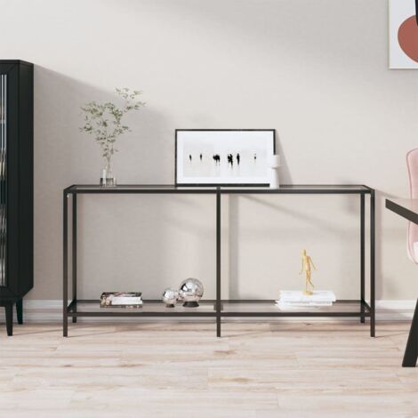Table console-Table d'entrée Transparent 160x35x75,5 cm Verre trempé 836071 (1/5)