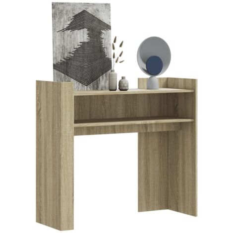 Table console-Table d'entrée chêne sonoma 100x35x90 cm bois d'ingénierie 227040 (1/5)