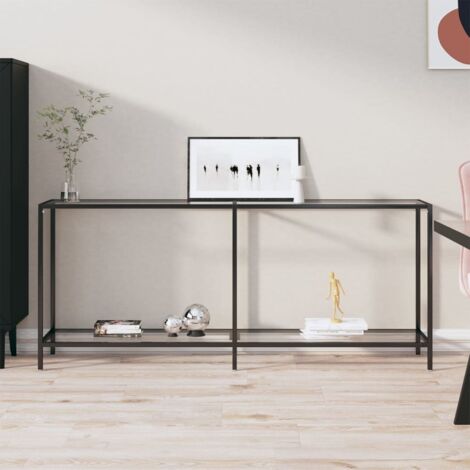 Table console-Table d'entrée Transparent 180x35x75,5 cm Verre trempé 941224 (1/5)