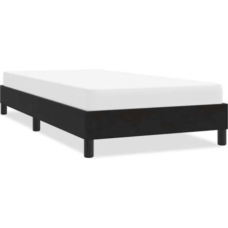Cadre de lit sans matelas-Structure de lit noir 90x210 cm velours (1/5)