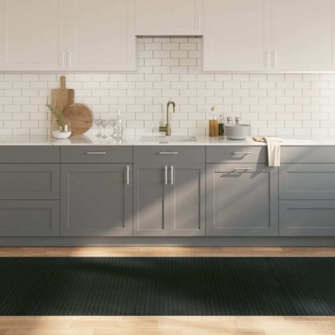 Tapis-Tapis de salon-Tapis Chambre rectangulaire gris 100x400 cm bambou 116980 (1/5)
