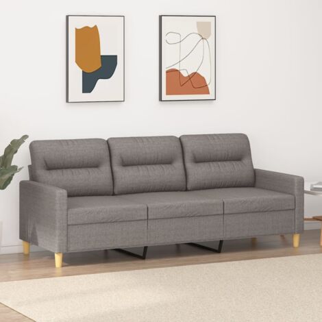 Canapé-Sofa à 3 places Taupe 180 cm Tissu 123389 (1/5)