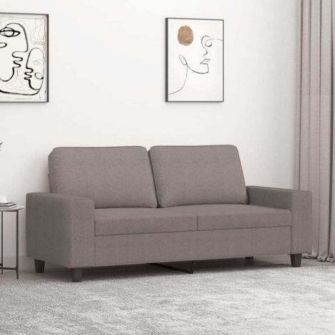 Canapé-Sofa à 2 places Taupe 140 cm Tissu 563245 (1/5)