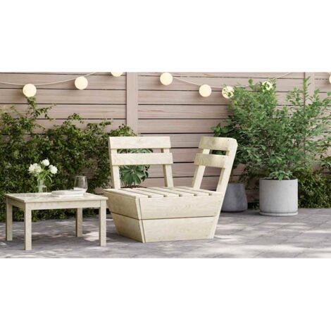 Canapé d'angle-Sofa sectionnel palette Bois d'épicéa imprégné (1/5)