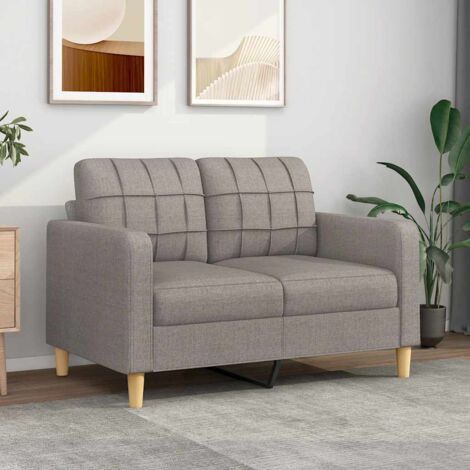 Canapé-Sofa à 2 places Taupe 120 cm Tissu 127677 (1/5)