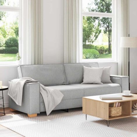 Canapé-Sofa 3 places Gris nuage 220x78x84 cm Tissu (1/5)