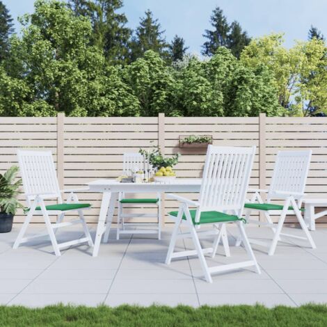 Coussins de chaise jardin-Coussins de chaise de terrasse-Coussins d'extérieur lot de 4 vert 50x50x4 cm tissu oxford (1/5)
