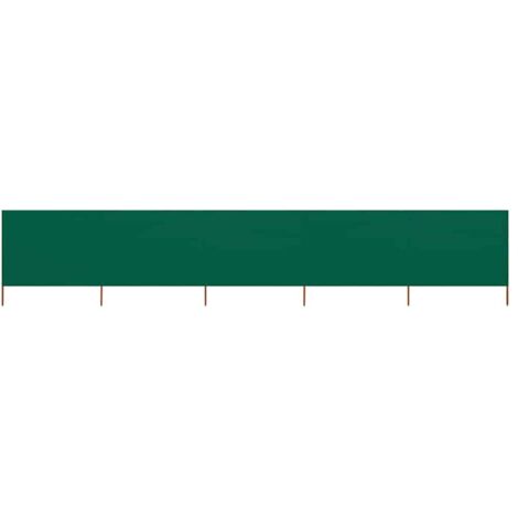Paravent 5 panneaux-Cloison de séparation-Séparateur de pièce Tissu 600 x 80 cm Vert 918622 (1/5)