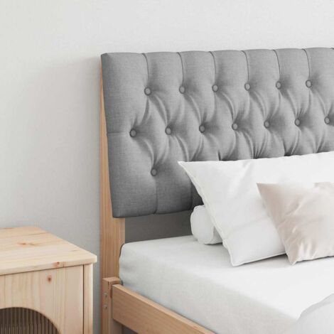 Tête de lit capitonnée-Panneau de lit Gris clair 180 cm Pin massif 324678 (1/5)