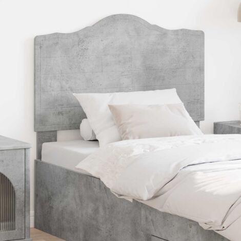Tête de lit-Panneau de lit Gris béton 90 cm Bois d'ingénierie 799123 (1/5)