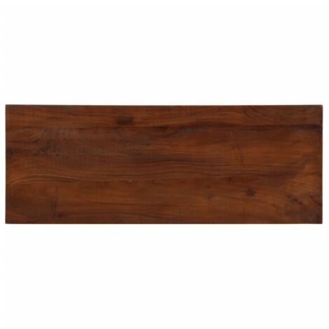 Dessus de table-Plateau de table de remplacement 90x30x3,8 cm rectangulaire bois massif récupéré 888849 (1/5)