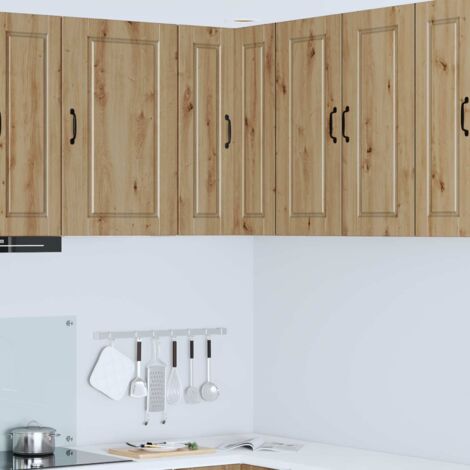 Armoire de cuisine avec étagère-Meuble de cuisine-Armoire de rangement Chêne artisanal 57 x 57 x 80 cm (1/5)