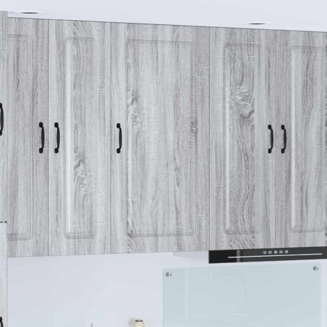 Armoire de cuisine-Meuble de cuisine-Armoire de rangement Kalmar Gris Sonoma 50 x 31 x 100 cm (1/5)