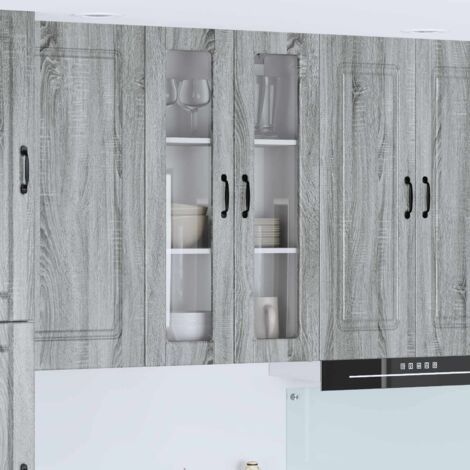 Armoire de cuisine avec étagère-Meuble de cuisine-Armoire de rangement Gris Sonoma 60 x 31 x 100 cm 929072 (1/5)