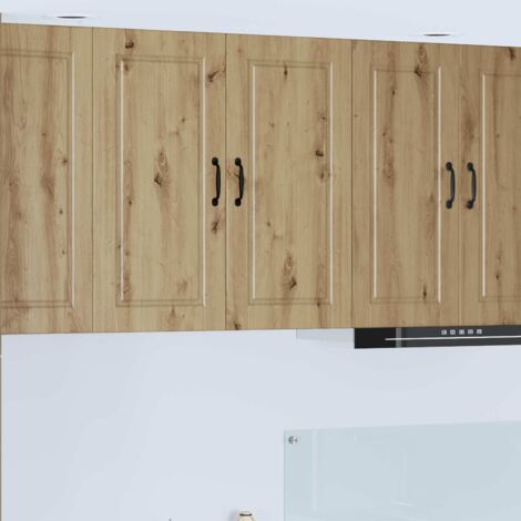 Armoire de cuisine avec étagère-Meuble de cuisine-Armoire de rangement Chêne artisanal 80 x 31 x 80 cm 765650 (1/5)