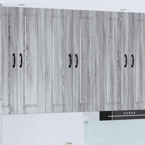 Armoire de cuisine avec étagère-Meuble de cuisine-Armoire de rangement Gris Sonoma 60 x 31 x 100 cm 254189 (1/5)