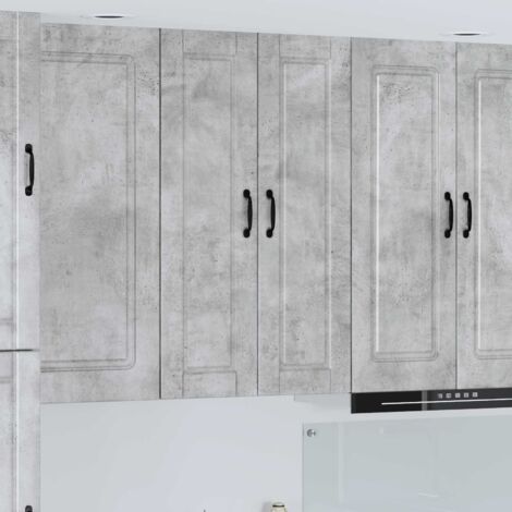 Armoire de cuisine avec étagère-Meuble de cuisine-Armoire de rangement Gris béton 30 x 31 x 100 cm (1/5)