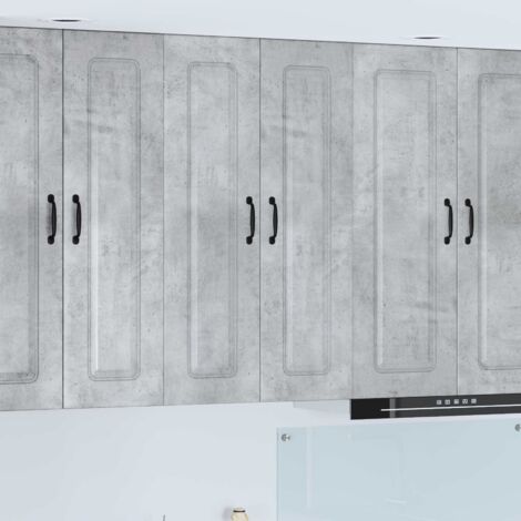 Armoire de cuisine-Meuble de cuisine-Armoire de rangement Kalmar Gris béton 60 x 31 x 100 cm 305372 (1/5)