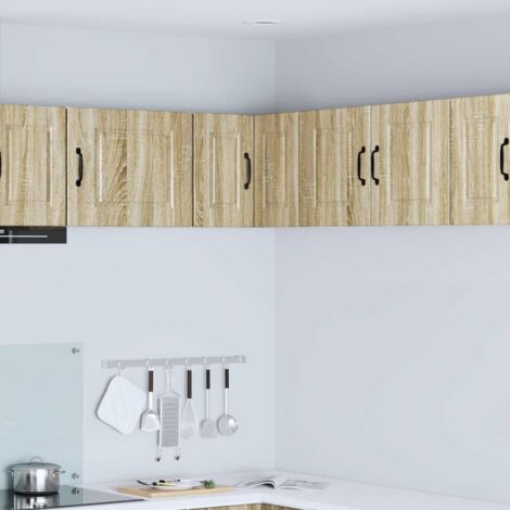 Armoire de cuisine avec étagère-Meuble de cuisine-Armoire de rangement Chêne Sonoma 57 x 57 x 40 cm (1/5)