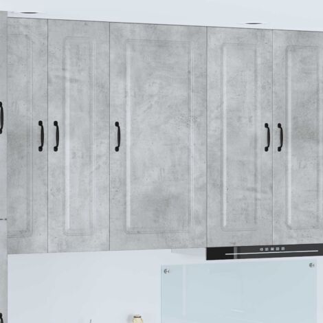 Armoire de cuisine-Meuble de cuisine-Armoire de rangement Kalmar Gris béton 50 x 31 x 100 cm (1/5)