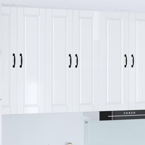 Armoire de cuisine avec étagère-Meuble de cuisine-Armoire de rangement Blanc brillant 60 x 31 x 100 cm 265293 (1/5)