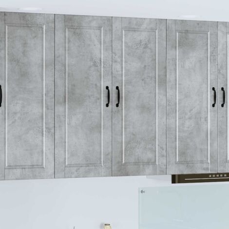 Armoire de cuisine avec étagère-Meuble de cuisine-Armoire de rangement Gris béton 80 x 31 x 100 cm 341552 (1/5)