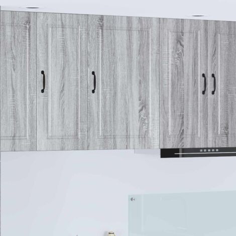 Armoire de cuisine avec étagère-Meuble de cuisine-Armoire de rangement Gris Sonoma 50 x 31 x 80 cm (1/5)