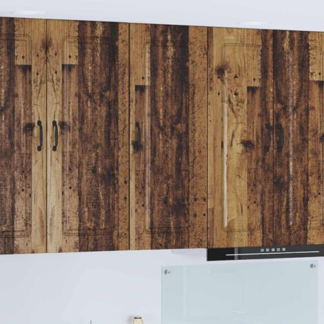 Armoire de cuisine-Meuble de cuisine-Armoire de rangement Kalmar Bois ancien 40 x 31 x 100 cm 485318 (1/5)
