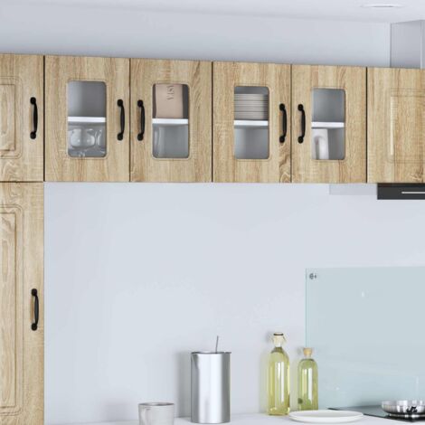 Armoire de cuisine-Meuble de cuisine-Armoire de rangement Kalmar Chêne Sonoma 60 x 31 x 40 cm 618691 (1/5)