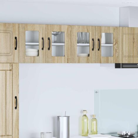 Armoire de cuisine avec étagère-Meuble de cuisine-Armoire de rangement Chêne Sonoma 60 x 31 x 40 cm 480402 (1/5)