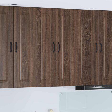 Armoire de cuisine-Meuble de cuisine-Armoire de rangement Kalmar Chêne brun 60 x 31 x 100 cm 973982 (1/5)