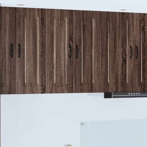 Armoire de cuisine-Meuble de cuisine-Armoire de rangement Kalmar Chêne brun 60 x 31 x 80 cm 425881 (1/5)