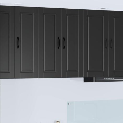 Armoire de cuisine-Meuble de cuisine-Armoire de rangement Noir 60 x 31 x 80 cm Bois d'ingénierie 449270 (1/5)