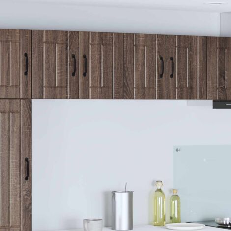 Armoires murales de cuisine 2 pcs-Meuble de cuisine murale-Armoire suspendue de rangement Chêne brun 60 x 31 x 40 cm 670210 (1/5)