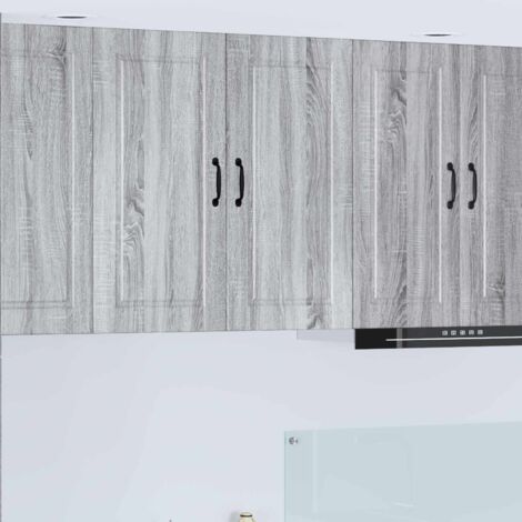 Armoire de cuisine avec étagère-Meuble de cuisine-Armoire de rangement Gris Sonoma 80 x 31 x 80 cm 394013 (1/5)