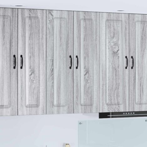 Armoire de cuisine-Meuble de cuisine-Armoire de rangement Kalmar Gris Sonoma 60 x 31 x 100 cm 330285 (1/5)