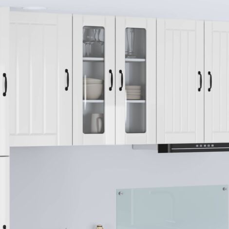 Armoire de cuisine-Meuble de cuisine-Armoire de rangement Blanc brillant 60 x 31 x 80 cm 244500 (1/5)
