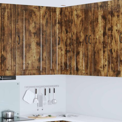 Armoire de cuisine avec étagère-Meuble de cuisine-Armoire de rangement Chêne fumé 57 x 57 x 100 cm (1/5)
