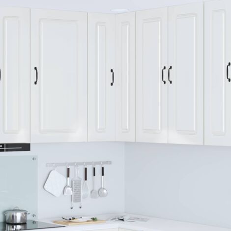 Armoire de cuisine-Meuble de cuisine-Armoire de rangement Kalmar Blanc brillant 57 x 57 x 100 cm (1/5)