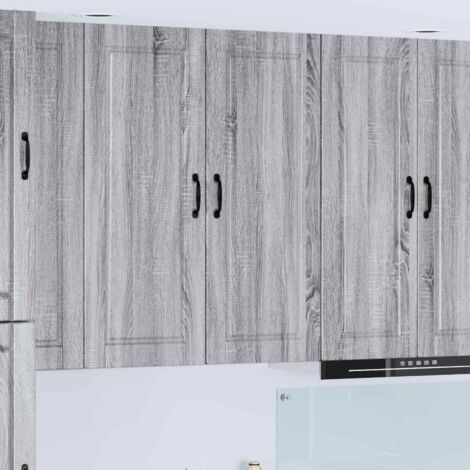 Armoire de cuisine avec étagère-Meuble de cuisine-Armoire de rangement Gris Sonoma 40 x 31 x 100 cm 275094 (1/5)
