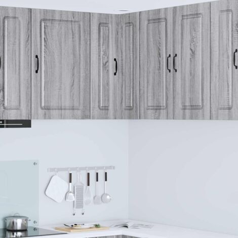 Armoire de cuisine-Meuble de cuisine-Armoire de rangement Kalmar Gris Sonoma 57 x 57 x 80 cm (1/5)