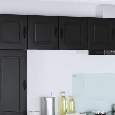Armoire de cuisine avec stockage-Meuble de cuisine-Armoire de rangement Kalmar Noir 40 x 31 x 40 cm 692824 (1/5)