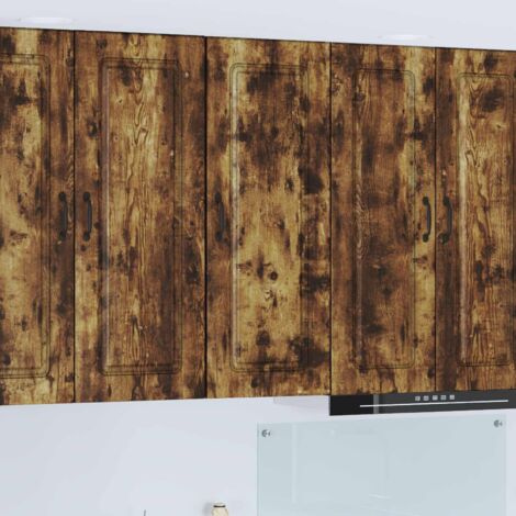 Armoire de cuisine-Meuble de cuisine-Armoire de rangement Kalmar Chêne fumé 40 x 31 x 100 cm 775611 (1/5)