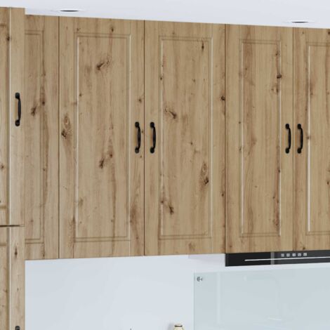 Armoire de cuisine avec porte-Meuble de cuisine-Armoire de rangement Chêne artisanal 40 x 31 x 100 cm 519062 (1/5)