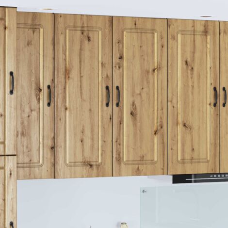 Armoire de cuisine-Meuble de cuisine-Armoire de rangement Kalmar Chêne artisanal 80 x 31 x 100 cm 779854 (1/5)