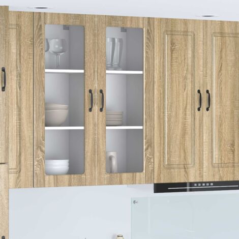 Armoire de cuisine avec étagère-Meuble de cuisine-Armoire de rangement Chêne Sonoma 40 x 31 x 100 cm 877546 (1/5)