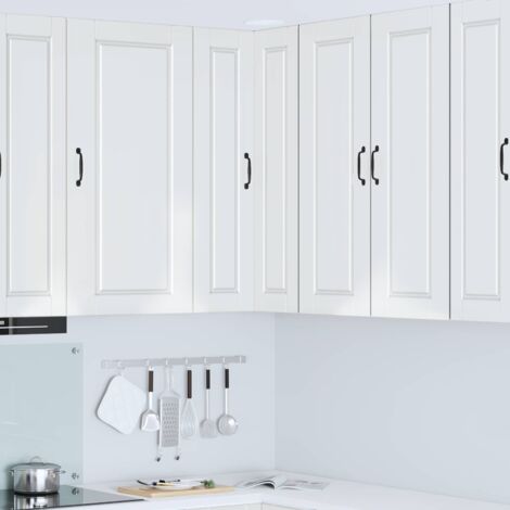 Armoire de cuisine avec étagère-Meuble de cuisine-Armoire de rangement Blanc brillant 57 x 57 x 100 cm (1/5)