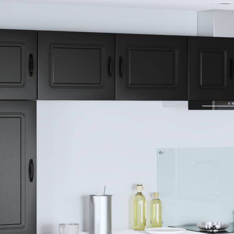 Armoire de cuisine avec stockage-Meuble de cuisine-Armoire de rangement Kalmar Noir 50 x 31 x 40 cm (1/5)
