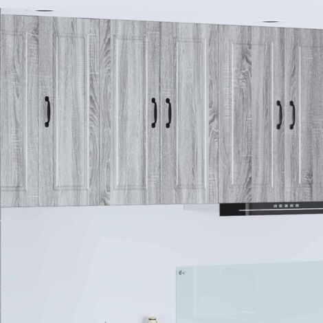 Armoire de cuisine avec étagère-Meuble de cuisine-Armoire de rangement Gris Sonoma 60 x 31 x 80 cm 507759 (1/5)